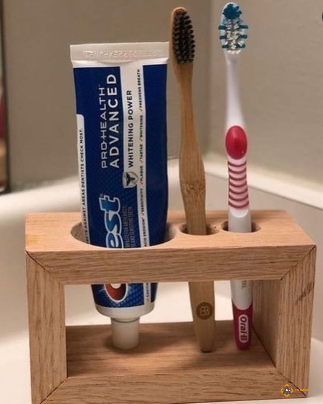 Toothbrush Wooden Holder