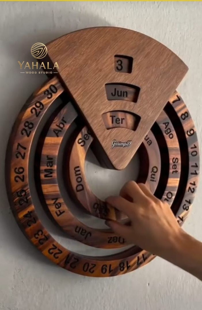 Wooden Wall Mounted Calender