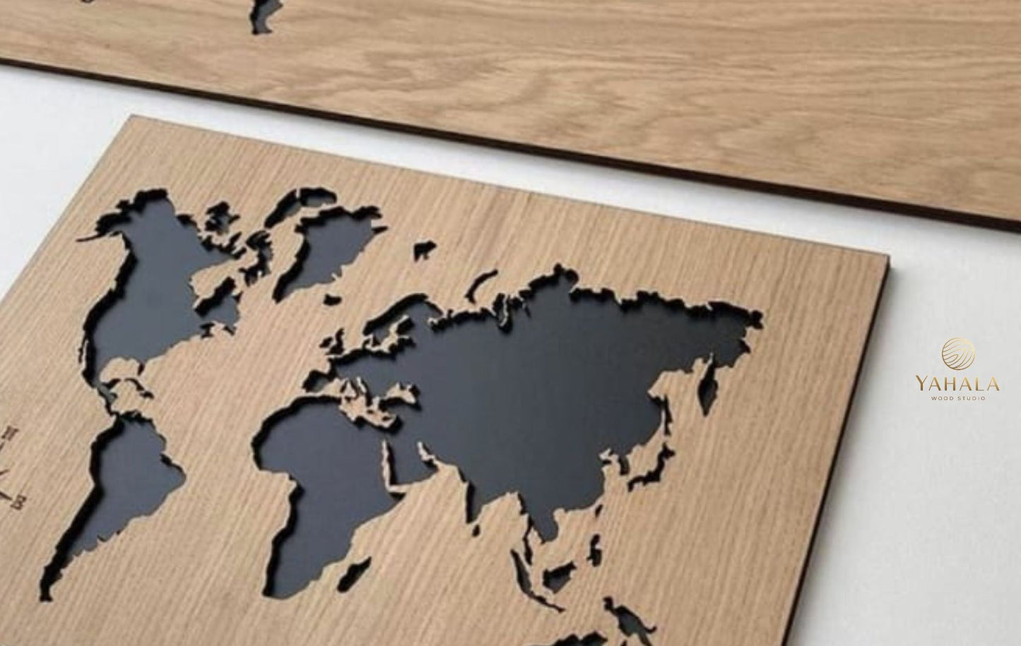 Wooden World Maps - Wall Mounted