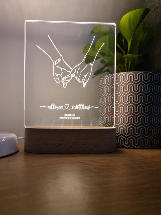 Custom Wooden Photo Frames with LED Lights