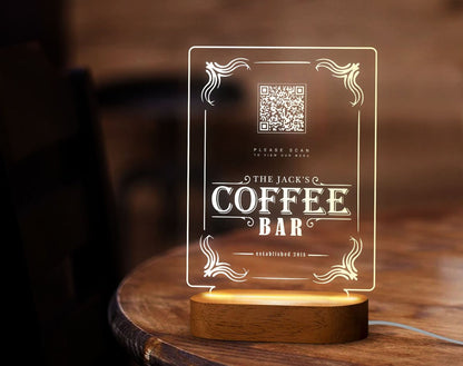 Customizable Photo Engraved Wooden Frame Gift with LED