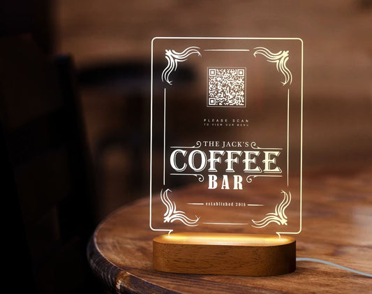 Customizable Photo Engraved Wooden Frame Gift with LED