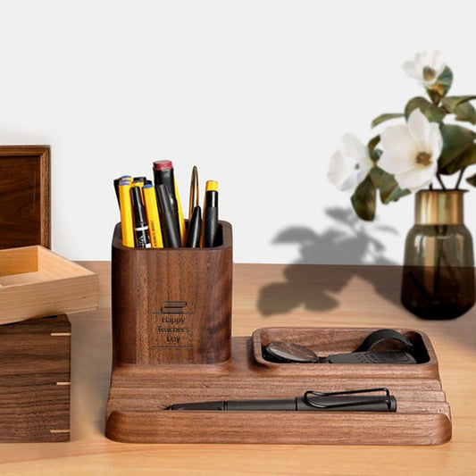 Wooden- Pen Holder