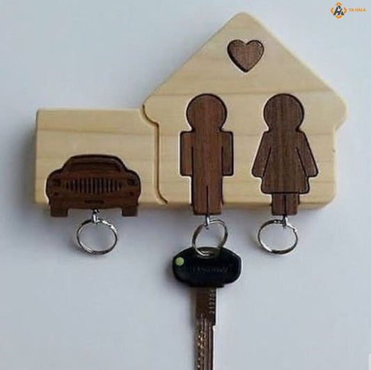 Wooden Car Key Holder