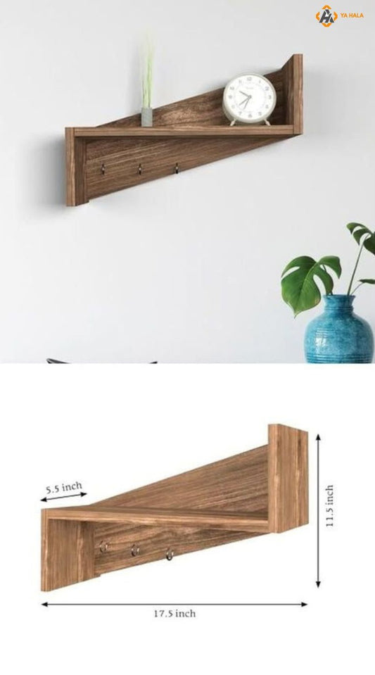 Stylish Wooden Wall Shelf