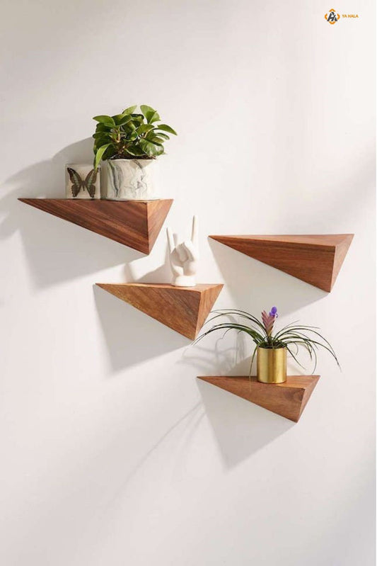 Wooden Wall Plant Decor