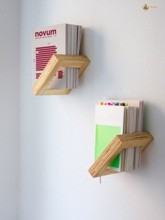 Wooden Wall Book Hook