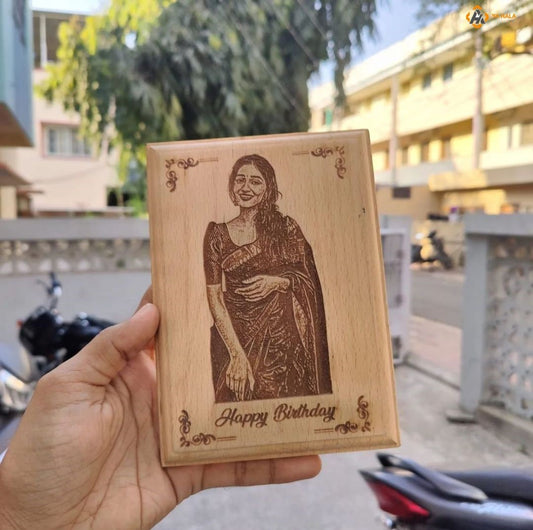 Custom Laser Wooden Engraved Photo Frame